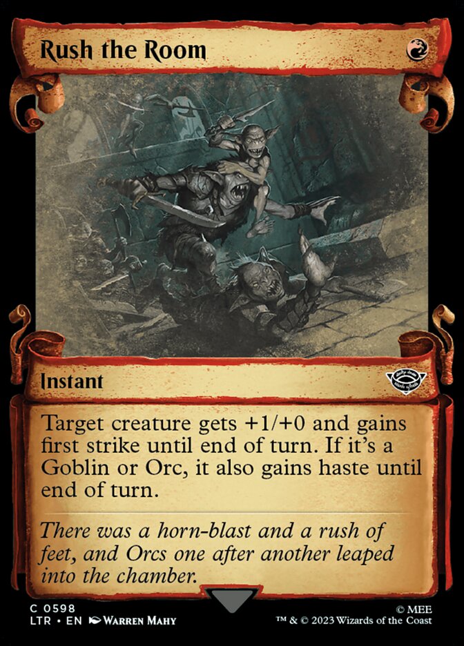 Rush the Room, The lord of the rings: tales of middle-earth Card Art