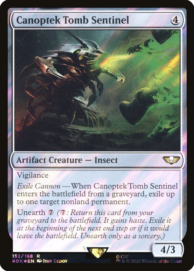 Canoptek Tomb Sentinel, Warhammer 40,000 Commander Card Art