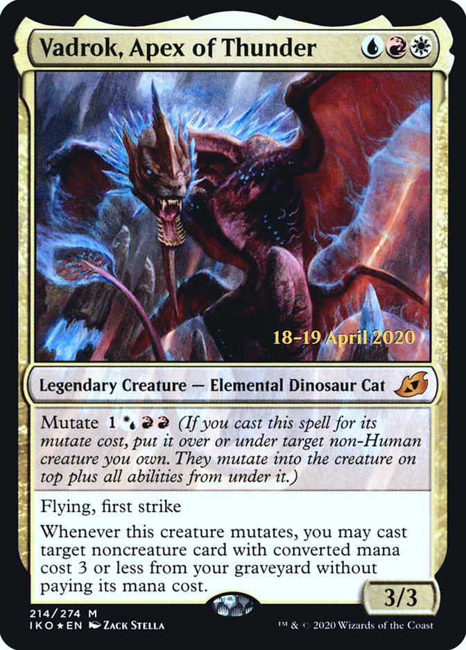 Vadrok, Apex of Thunder, Ikoria: Lair Of Behemoths Promos Card Art