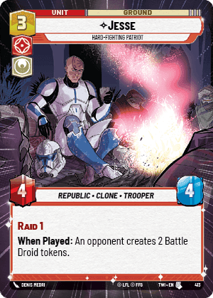 Jesse, Hard-Fighting Patriot - Hyperspace