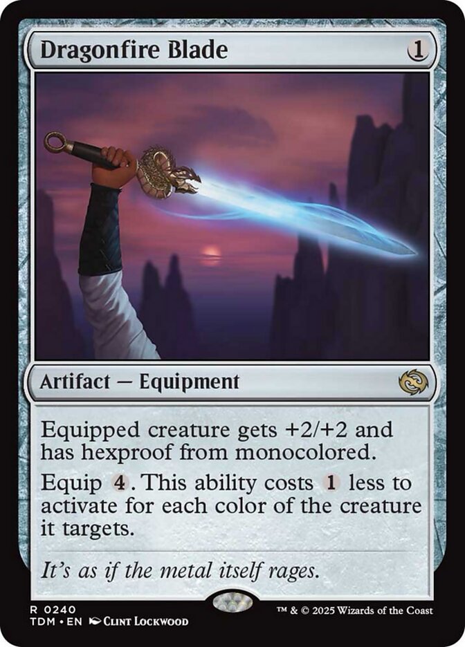 Dragonfire Blade, Tarkir: dragonstorm Card Art