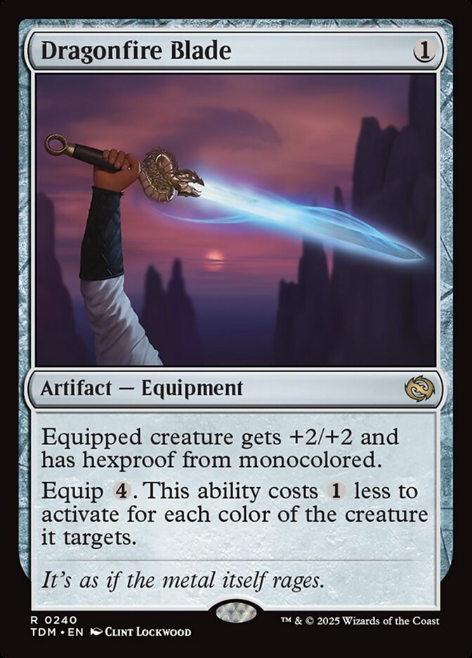 Dragonfire Blade, Tarkir: Dragonstorm Card Art