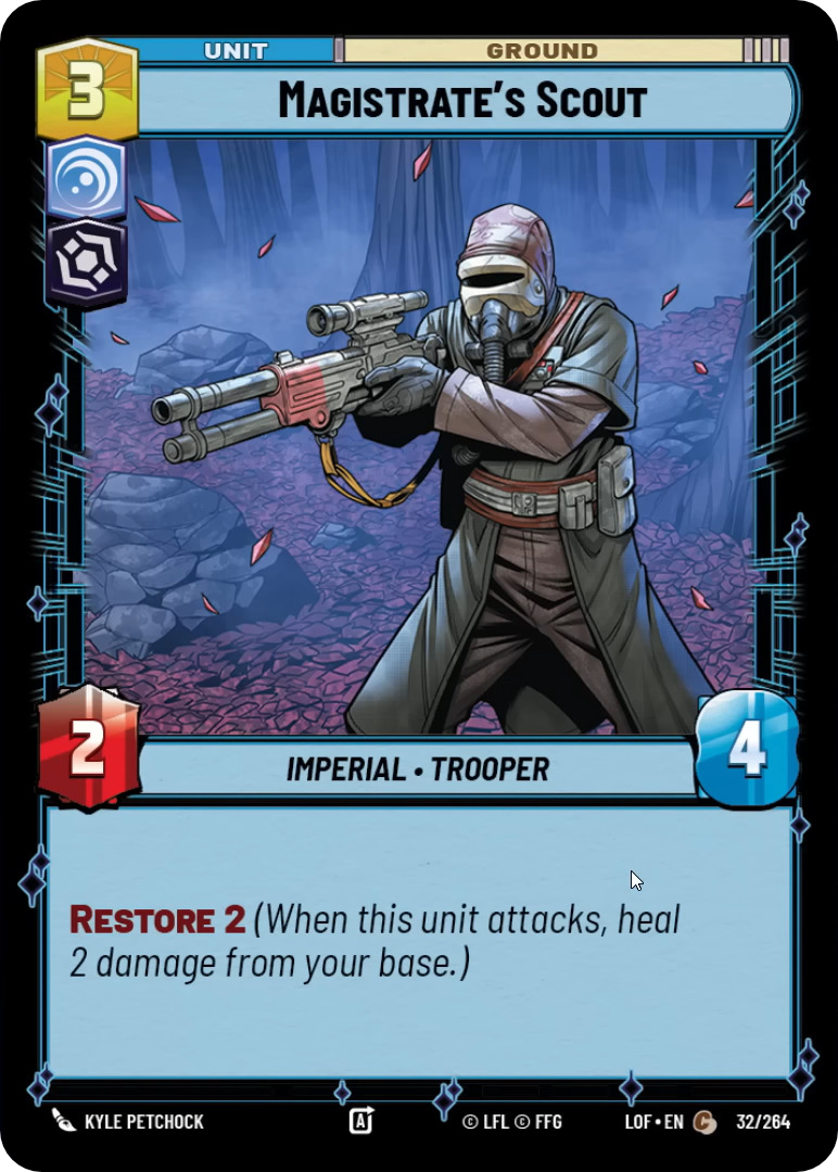 Magistrate's Scout, Legends of the Force Card Art