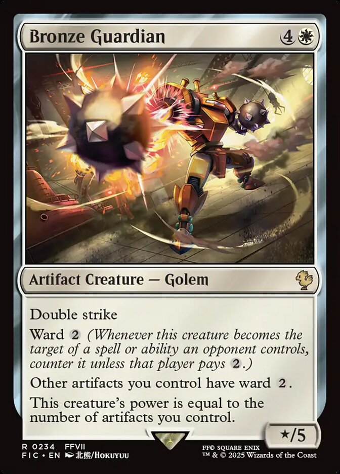 Bronze Guardian, Final fantasy commander Card Art