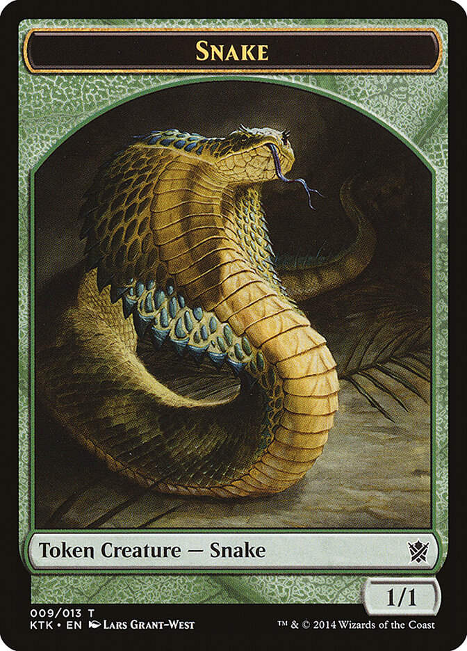 Snake, Khans Of Tarkir Tokens Card Art