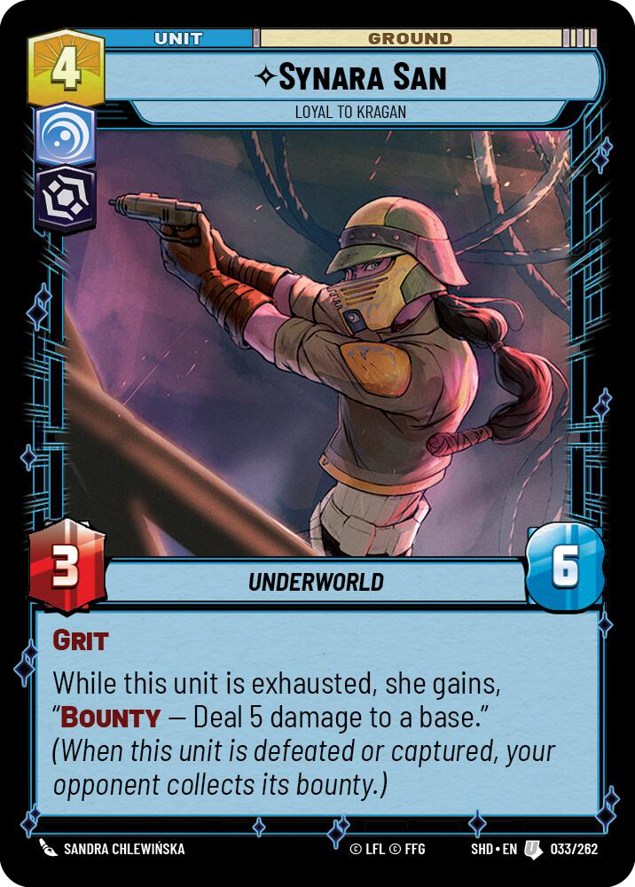 Synara San, Loyal to Kragan