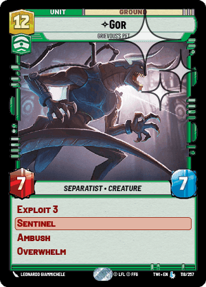 Gor, Grievous's Pet - Foil