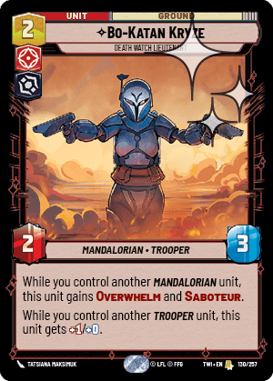 Bo-Katan Kryze, Death Watch Lieutenant - Foil