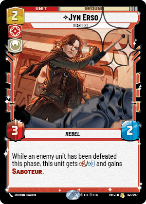 Jyn Erso, Stardust - Foil