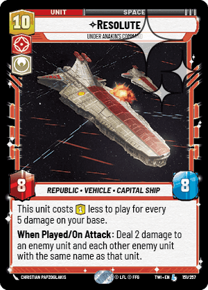 Resolute, Under Anakin's Command - Foil