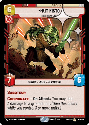Kit Fisto, The Smiling Jedi - Foil