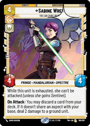 Sabine Wren, You Can Count On Me - Foil