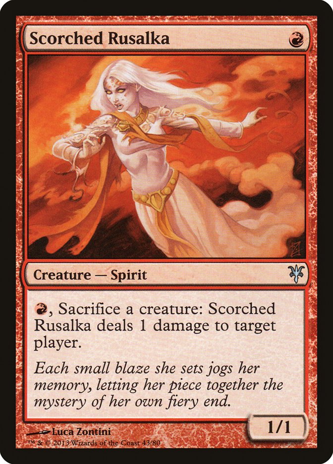 Scorched Rusalka, Duel decks: sorin vs. tibalt Card Art