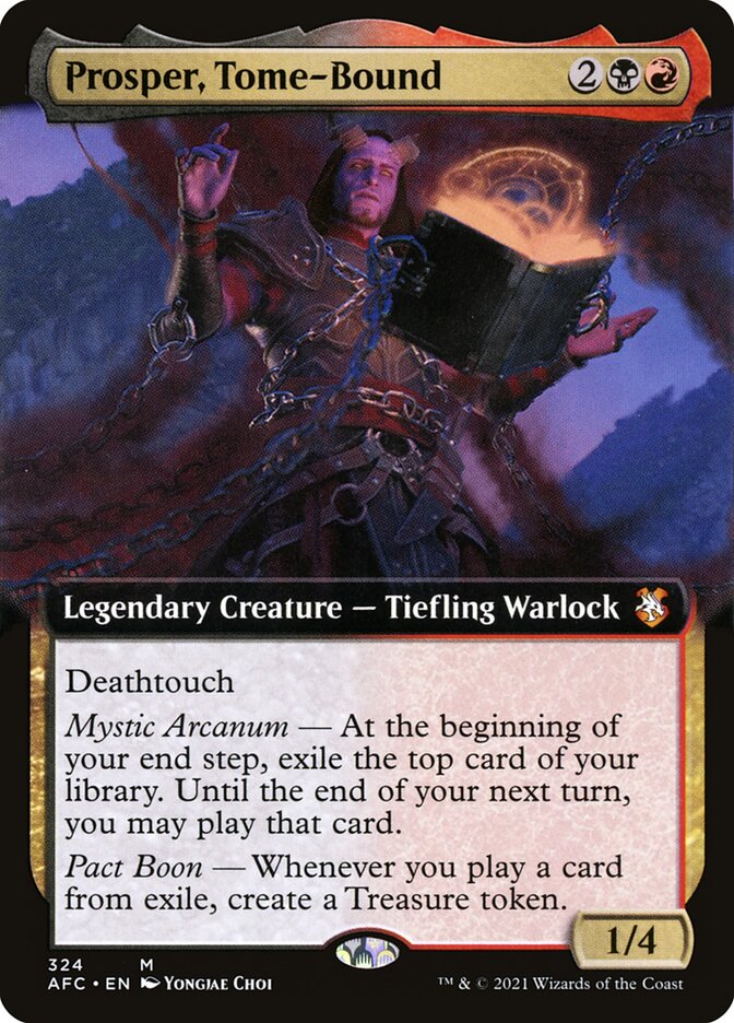Prosper, Tome-Bound, Forgotten realms commander Card Art