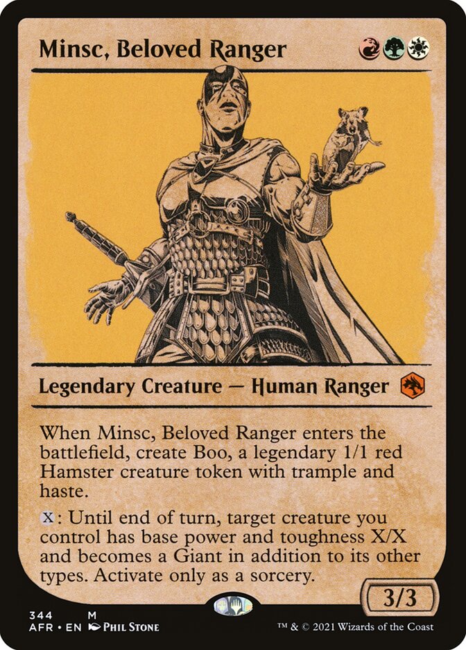 Minsc, Beloved Ranger, Adventures In The Forgotten Realms Card Art