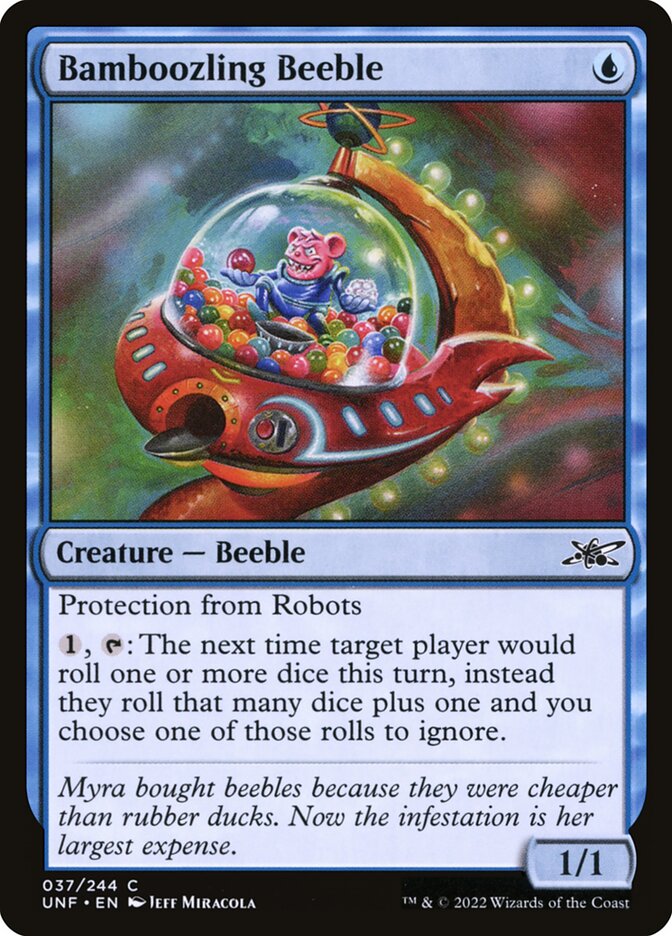 Bamboozling Beeble, Unfinity Card Art