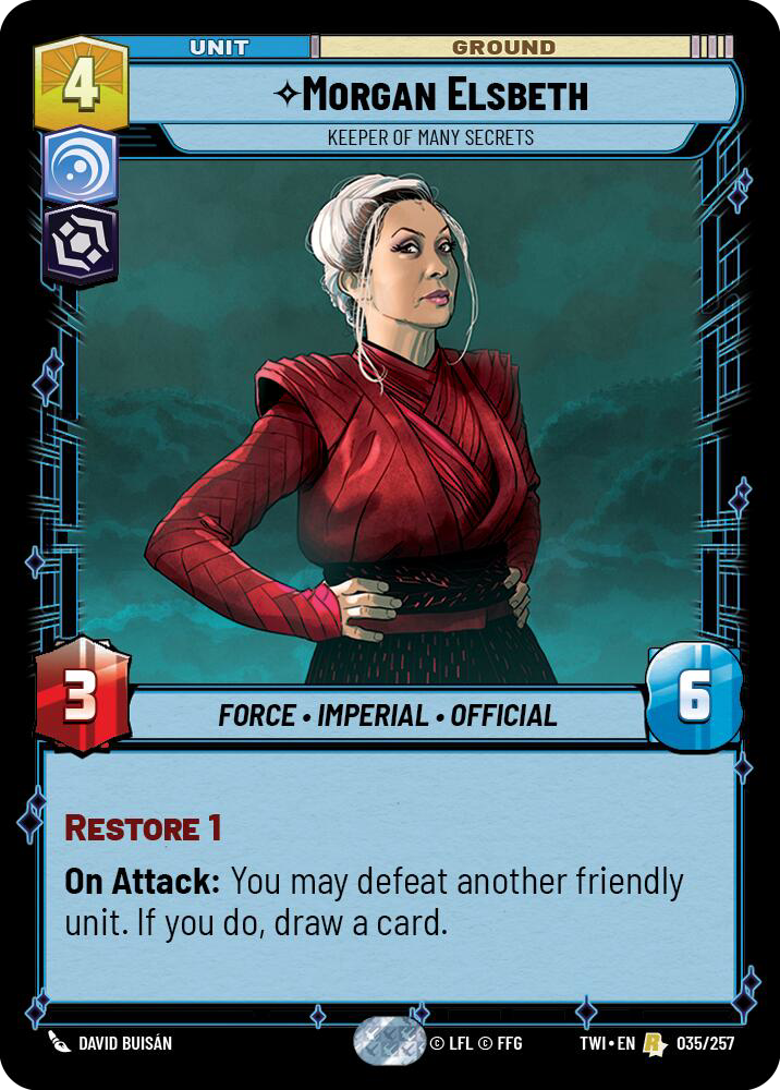 Morgan Elsbeth, Keeper of Many Secrets, Twilight of the Republic Card Art