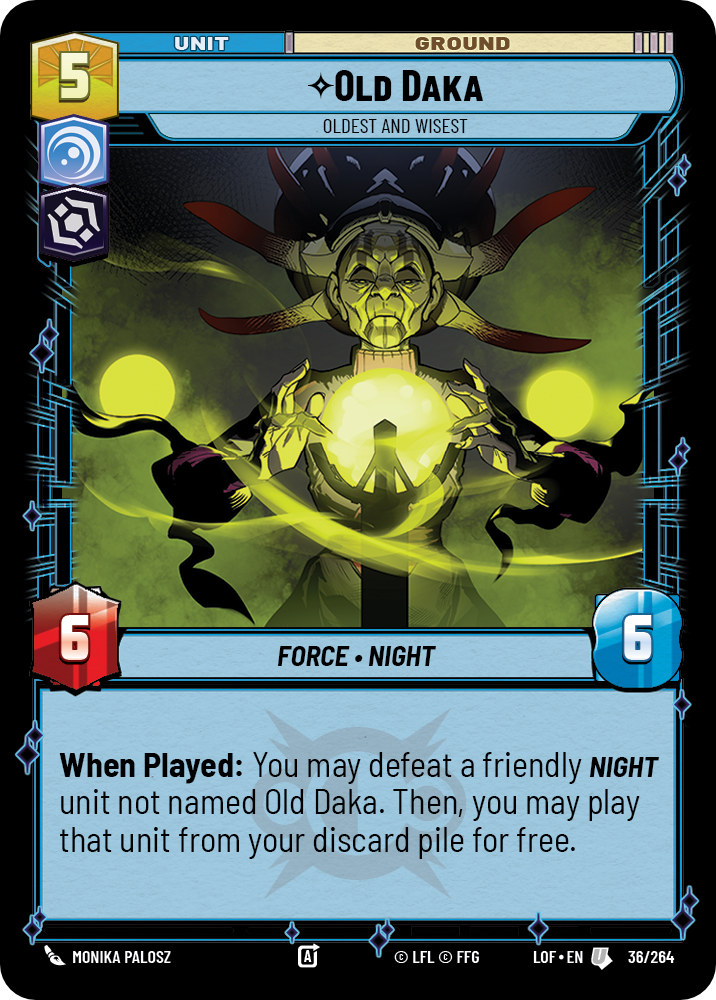 Old Daka, Oldest and Wisest, Legends of the Force Card Art