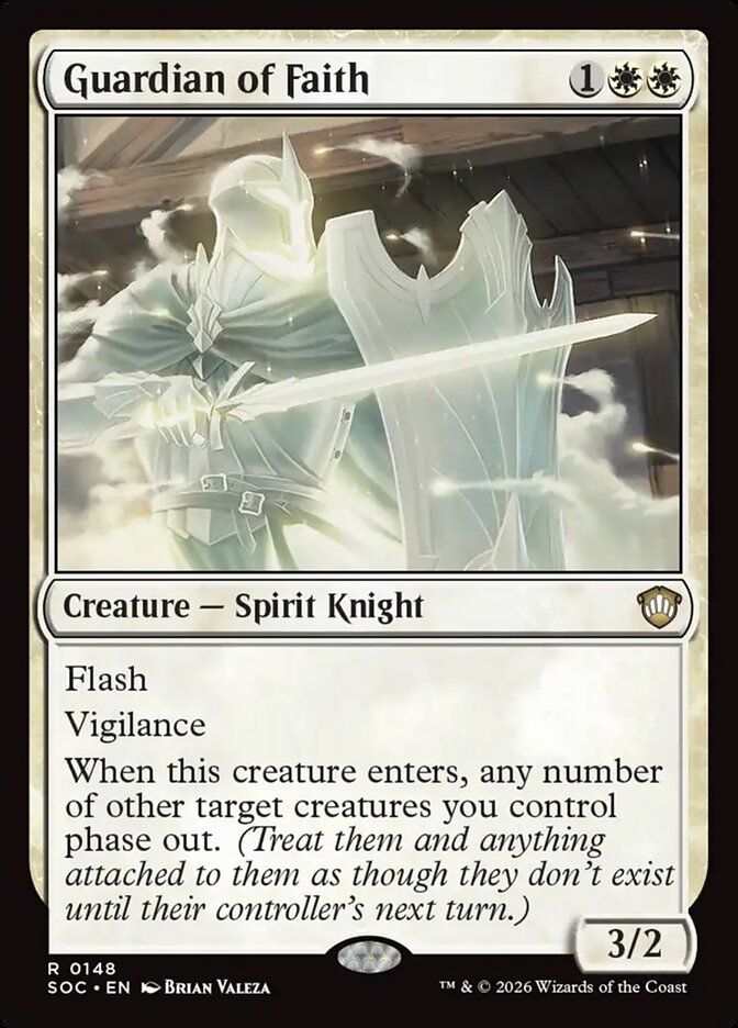 Guardian of Faith, Secrets Of Strixhaven Commander Card Art