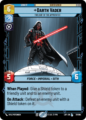 Darth Vader, Twilight of the Apprentice, Legends of the Force Card Art