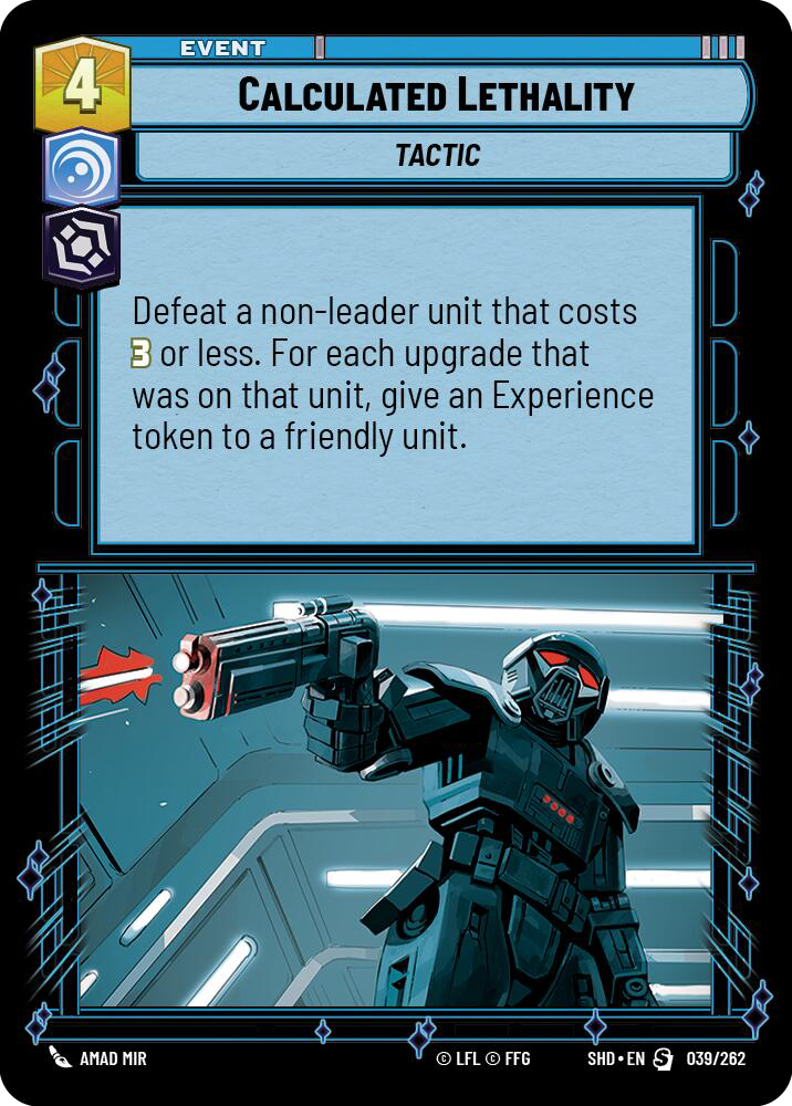 Calculated Lethality, Shadows of the Galaxy Card Art
