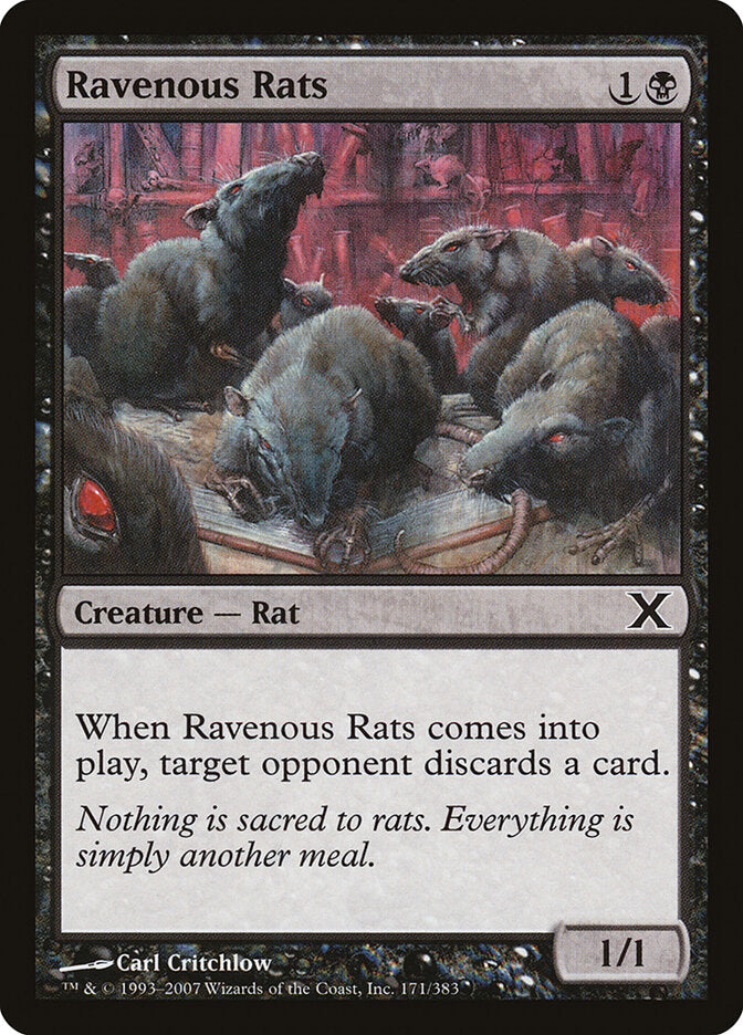 Ravenous Rats, Tenth Edition Card Art