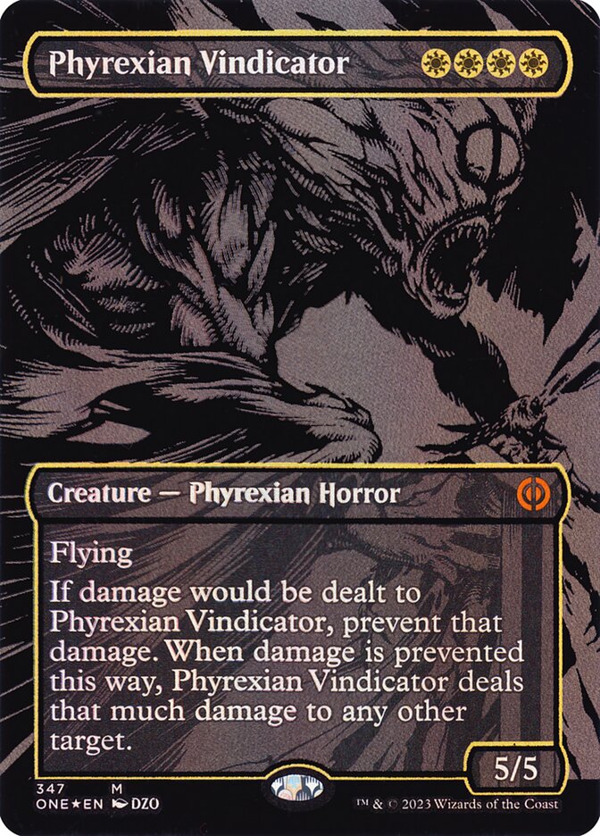 Phyrexian Vindicator - Oilslick Foil