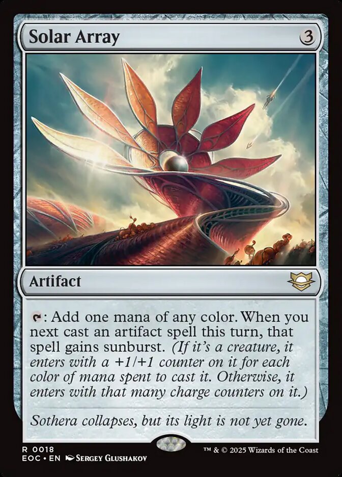 Solar Array, Edge Of Eternities Commander Card Art