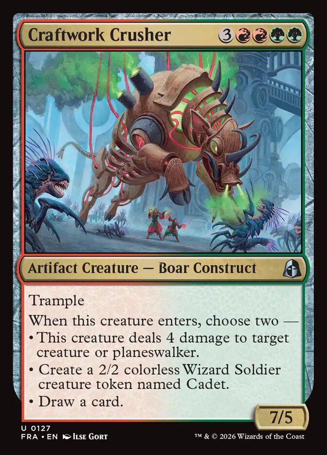 Craftwork Crusher, Reality Fracture Card Art