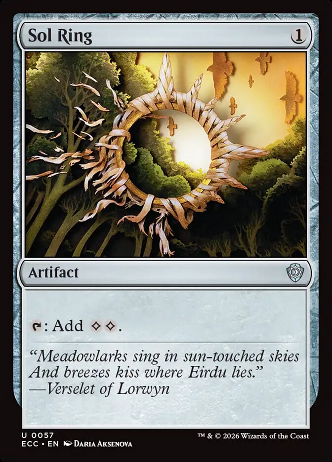 Sol Ring, Lorwyn Eclipsed Commander Card Art