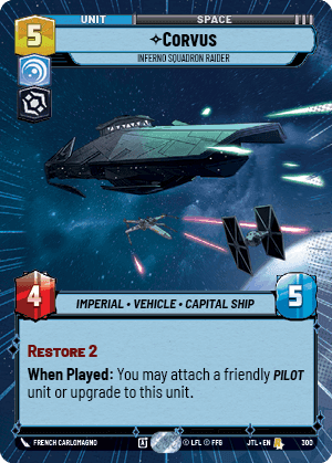 Corvus, Inferno Squadron Raider - Hyperspace