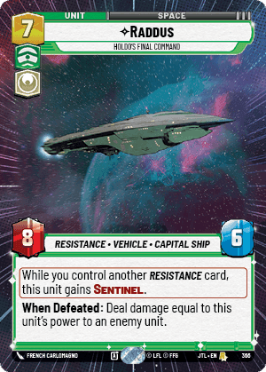 Raddus, Holdo's Final Command - Hyperspace