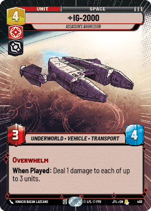 IG-2000, Assassin's Aggressor - Hyperspace