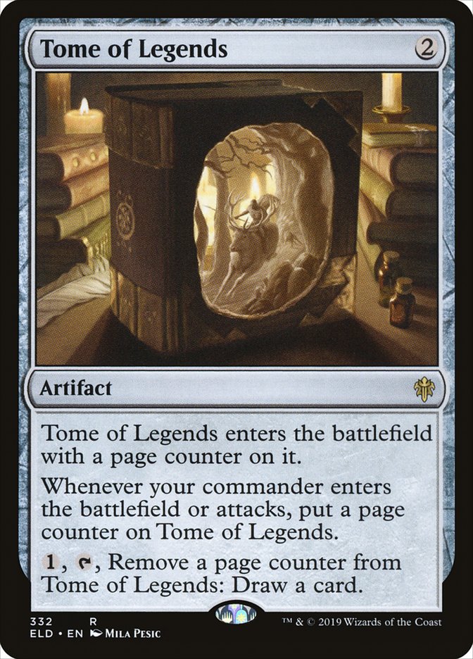Tome of Legends, Throne of eldraine Card Art