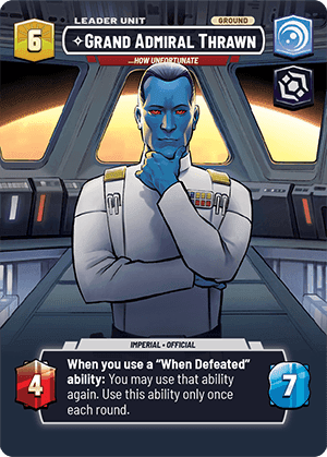 Grand Admiral Thrawn, ...How Unfortunate - Showcase