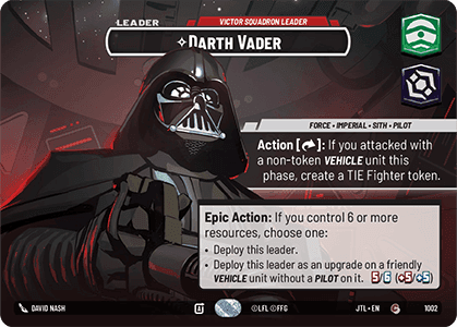 Darth Vader, Victor Squadron Leader - Showcase