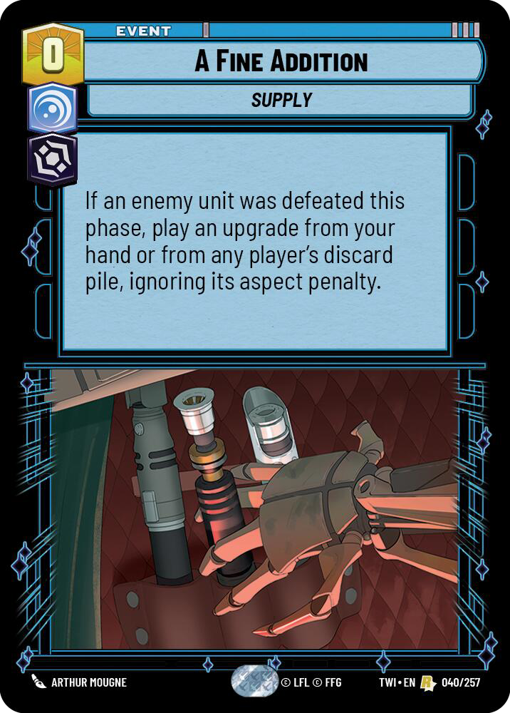 A Fine Addition, Twilight of the Republic Card Art