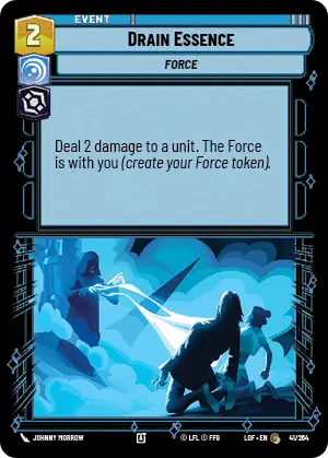 Drain Essence, Legends of the Force Card Art