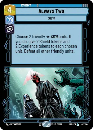 Always Two, Legends of the Force Card Art