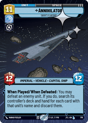 Annihilator, Tagge's Flagship - Hyperspace Foil