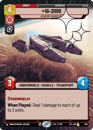 IG-2000, Assassin's Aggressor - Hyperspace Foil
