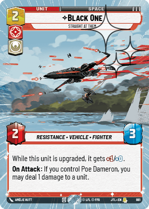 Black One, Straight At Them - Hyperspace Foil