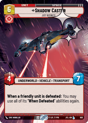 Shadow Caster, Just Business - Hyperspace Foil