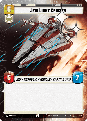 Jedi Light Cruiser - Hyperspace Foil