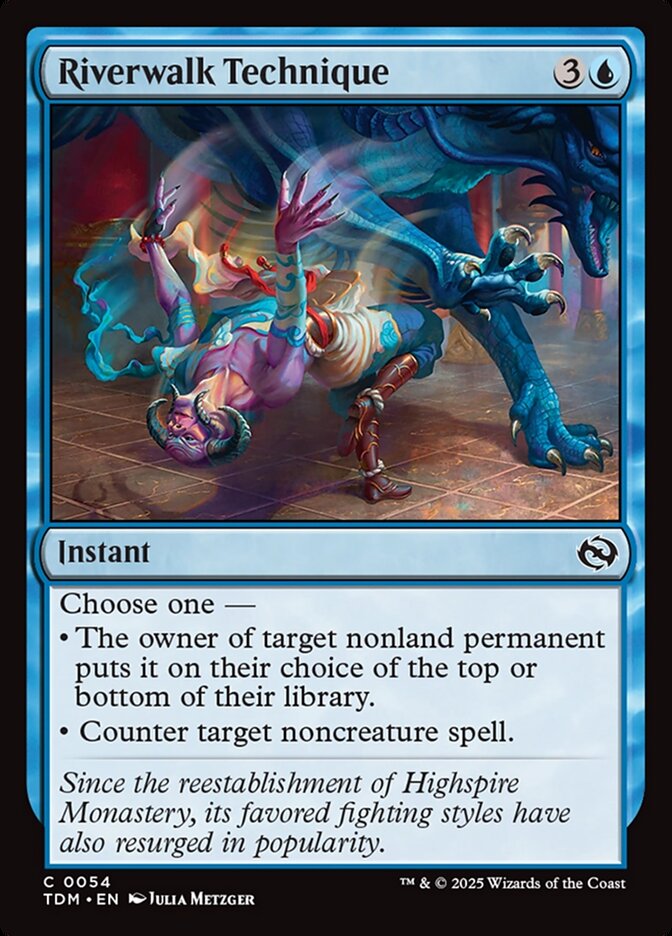 Riverwalk Technique, Tarkir: Dragonstorm Card Art