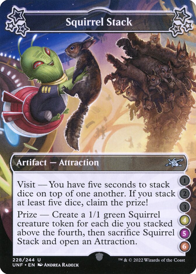Squirrel Stack, Unfinity Card Art