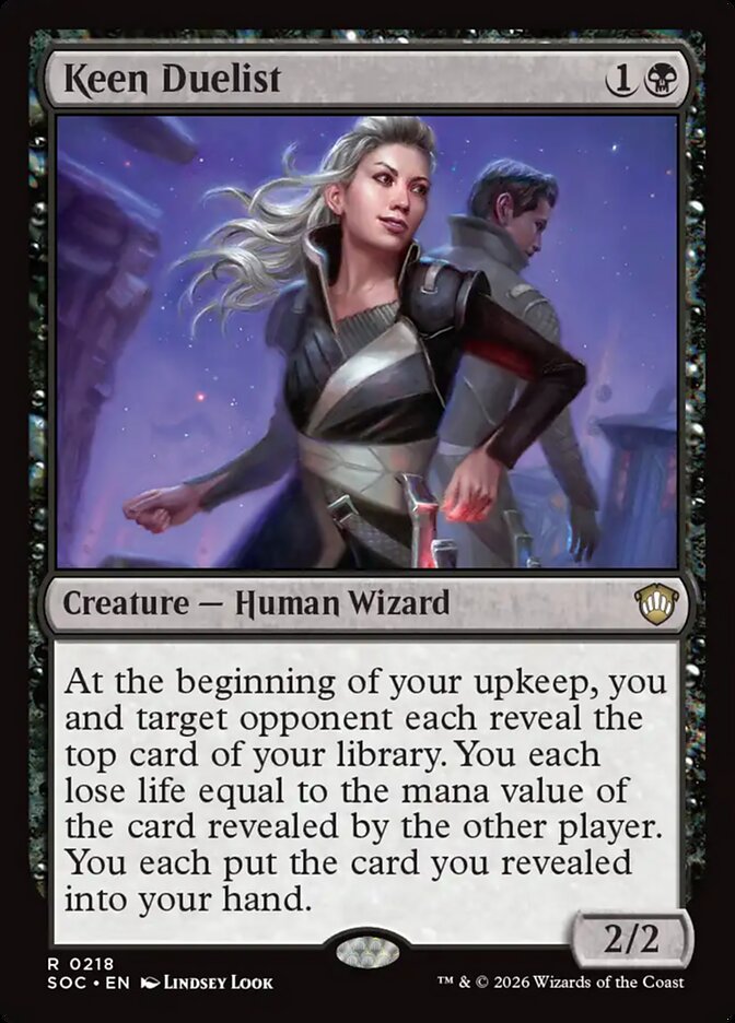 Keen Duelist, Secrets Of Strixhaven Commander Card Art