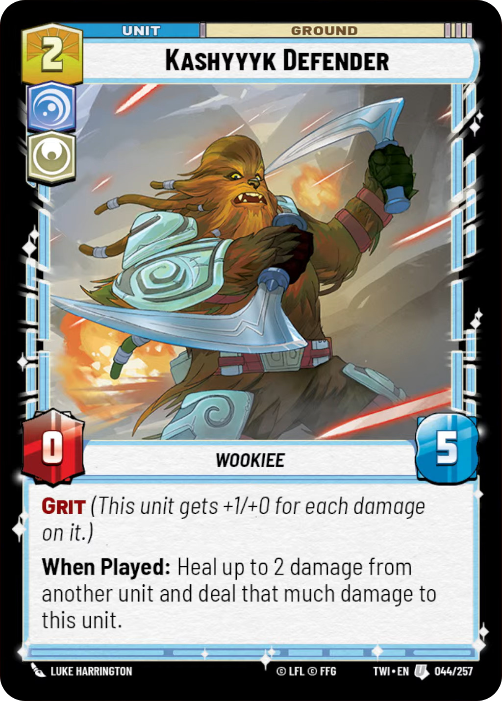 Kashyyyk Defender, Twilight of the Republic Card Art