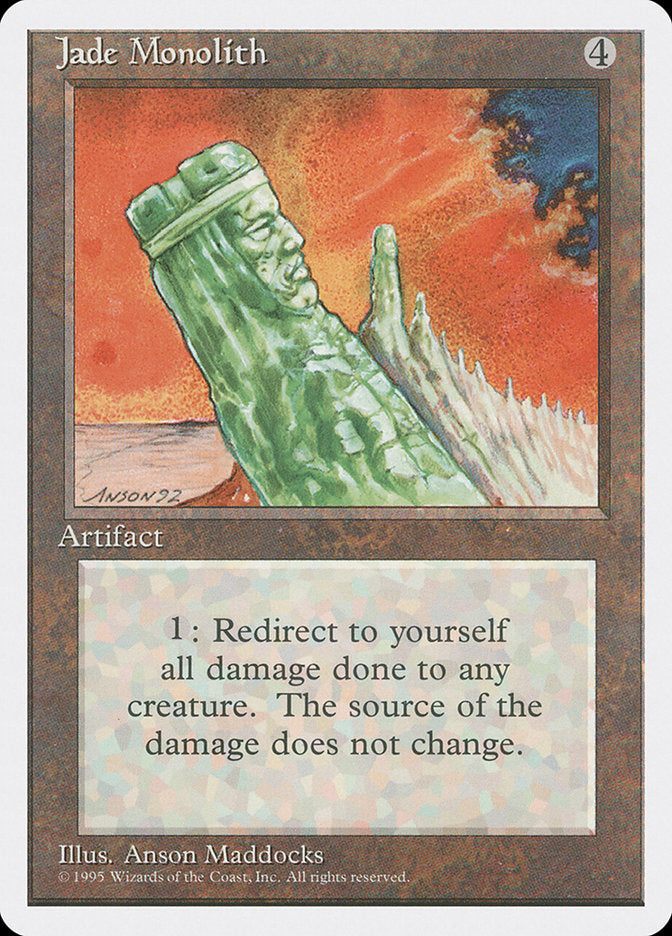 Jade Monolith, Fourth edition Card Art