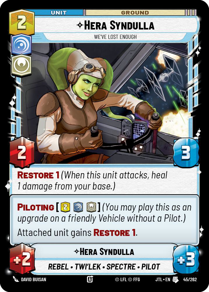Hera Syndulla, We've Lost Enough, Jump to Lightspeed Card Art